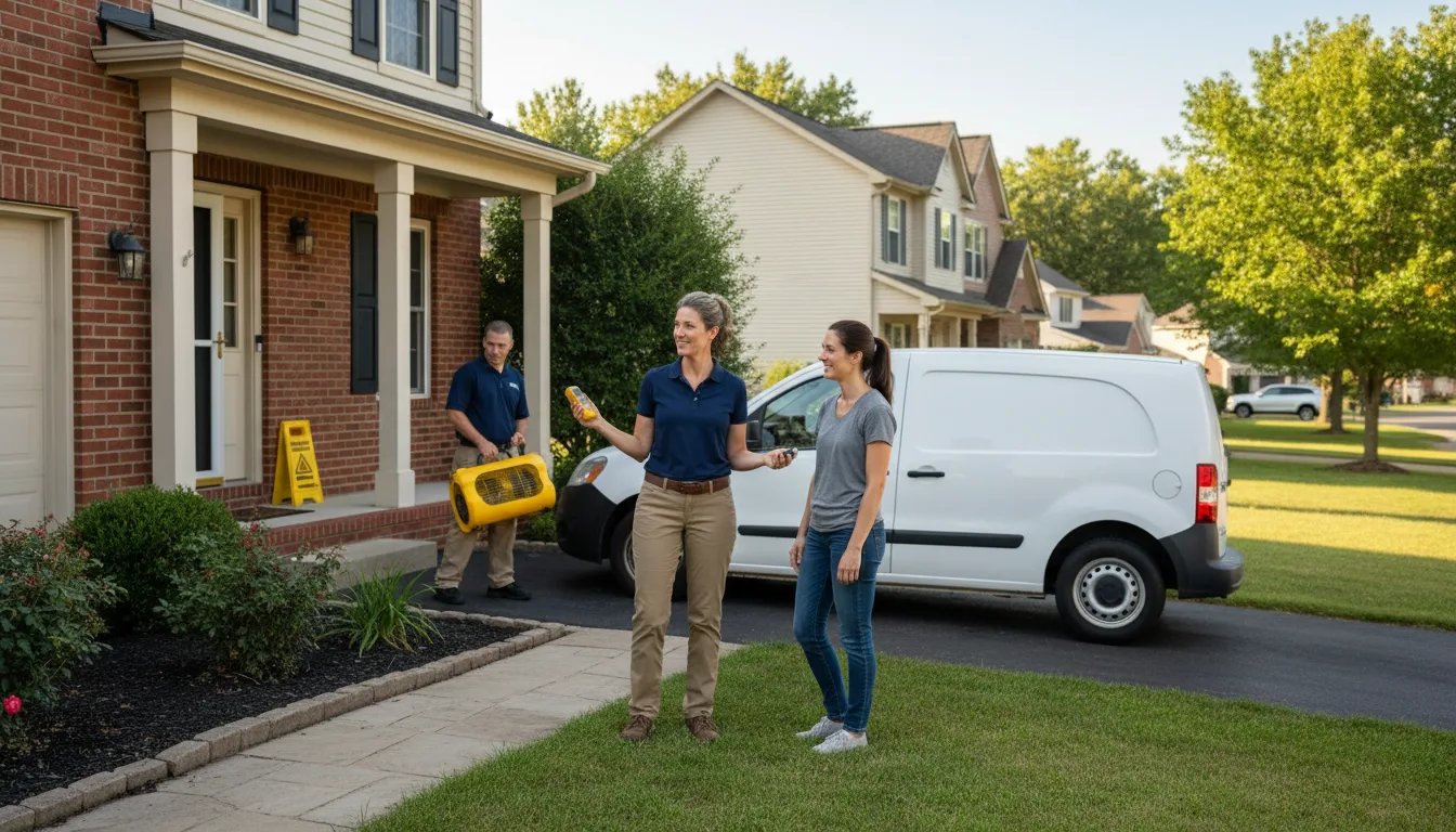 Residential water damage restoration in Weldon, NC